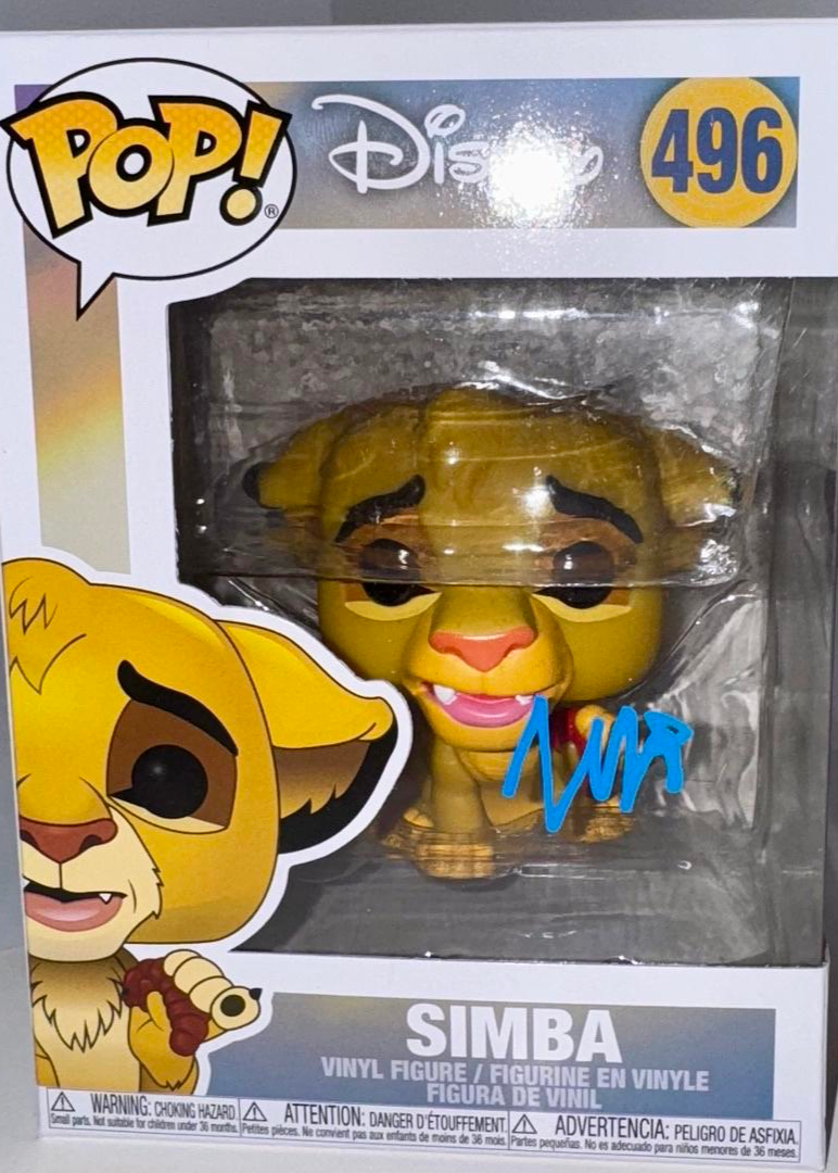 Matthew Broderick Signed Funko Pop #496 "Simba" (Lion King) - Beckett COA #01